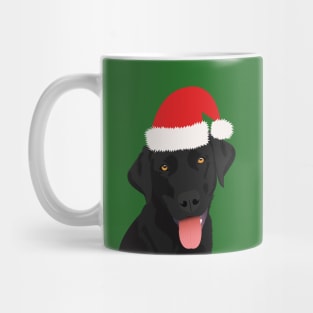 Christmas Black Labrador Mug